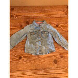Oshkosh‎ toddlers girls button up denim long sleeve top